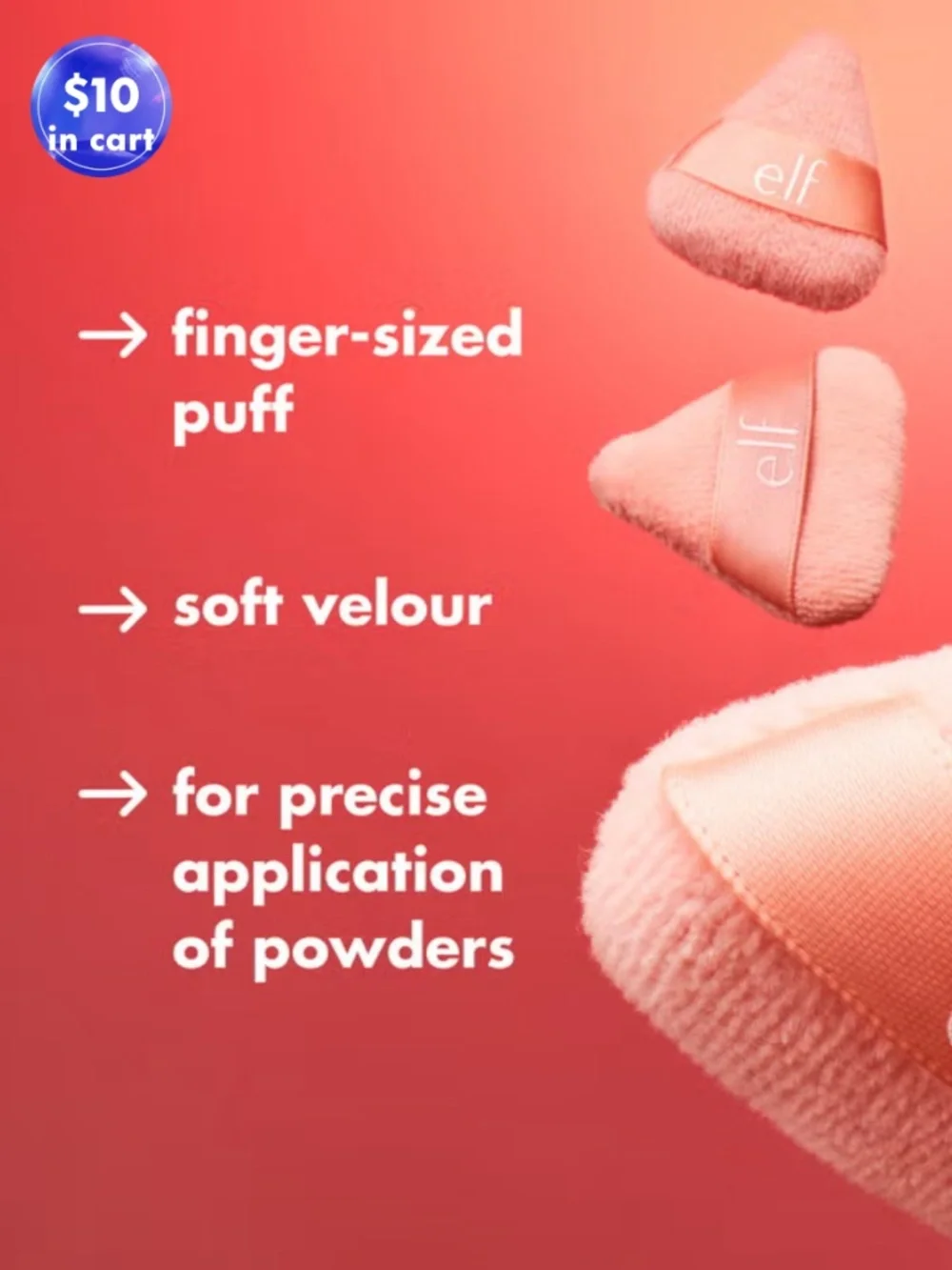 🌙Pick 5 for $25🌙 e.l.f. Halo Glow Pinkie Puffs trio